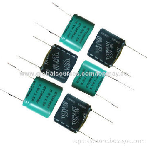 Super-capacitors with Low-ESR, Used for Water and Gas Meters, Tax Machines, RoHS MarkNew